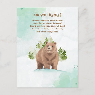 Cartes postales de faits sur les animaux