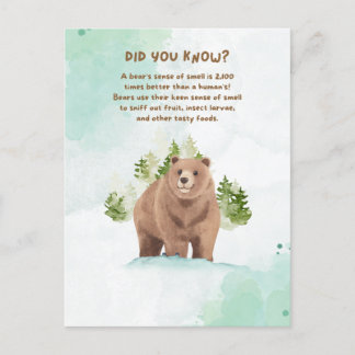 Cartes postales de faits sur les animaux