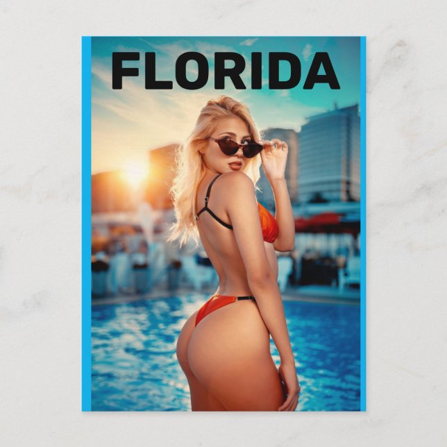 CARTES POSTALES DE FILLETTE BIKINI À CHAÎNE G (Devant)