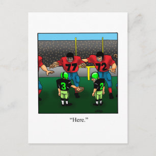 Cartes postales de footballeurs drôles