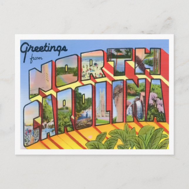 Cartes postales de la Caroline du Nord (Devant)