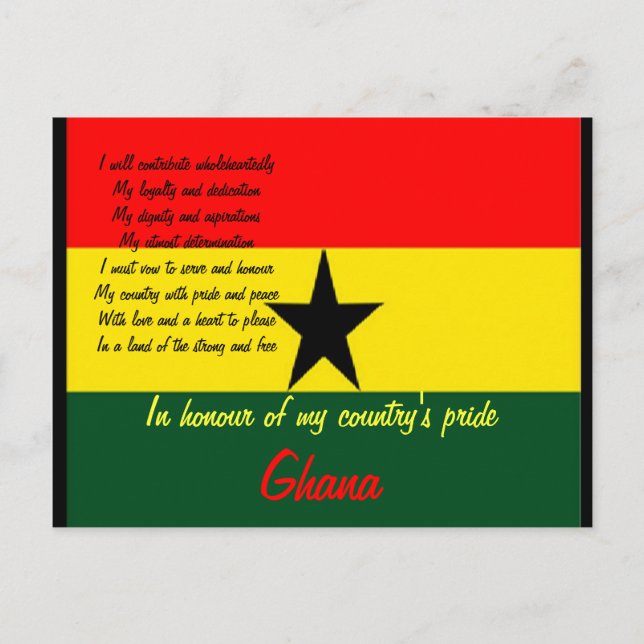 Cartes postales de la fierté du Ghana (Devant)