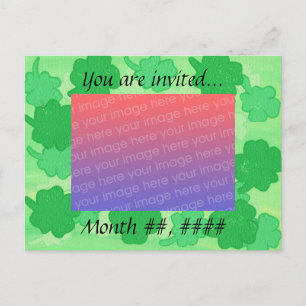 Cartes postales de l'invitation photo Mariage Sham
