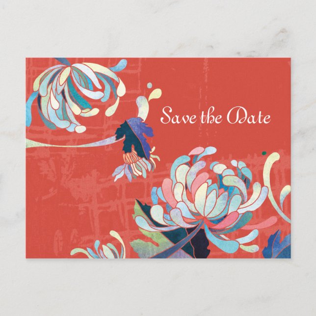 Cartes postales de mariage Chrysanthème à date de  (Devant)