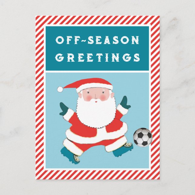 Cartes postales de Noël de football (Devant)