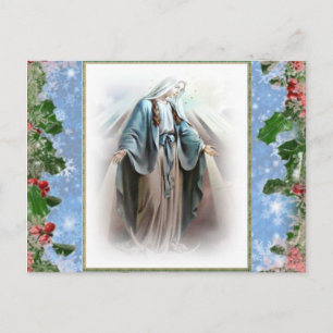 Cartes postales de Noël de la Sainte Vierge Marie