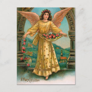 Cartes postales de Noël de l'Ange victorien
