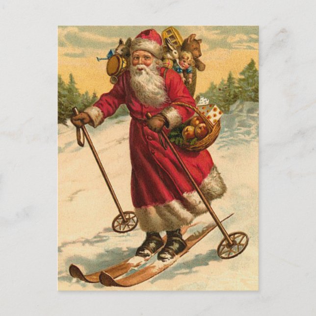 Cartes postales de Noël de Père Noël d'Allemand (Devant)