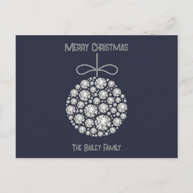 Cartes postales de Noël Diamond (Devant)