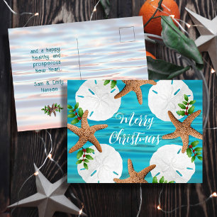Cartes postales de Noël Étoiles de mer Dollars de 