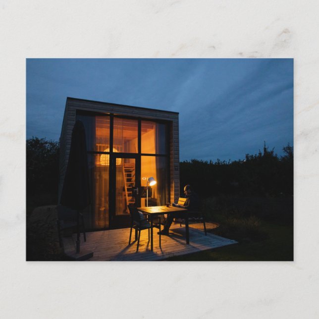 CARTES POSTALES DE NUIT CABINE DE LA PETITE MAISON (Devant)