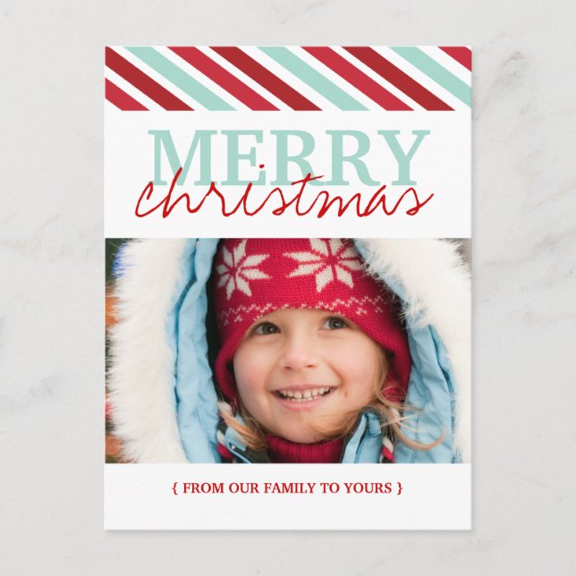 Cartes postales de photos de Noël joyeux (Devant)