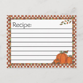 Cartes postales de recette