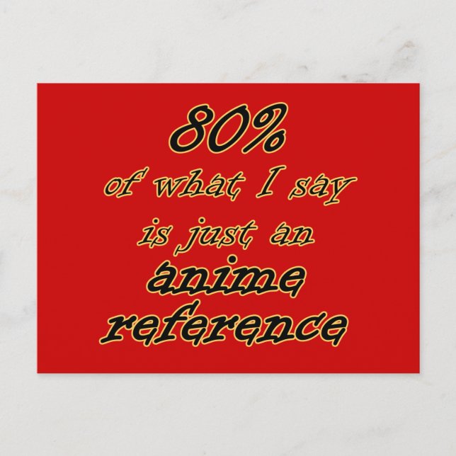 Cartes Postales De Référence Anime ! (Devant)