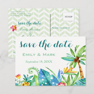 Cartes Postales de Sauvegarde Fleurie Tropicale