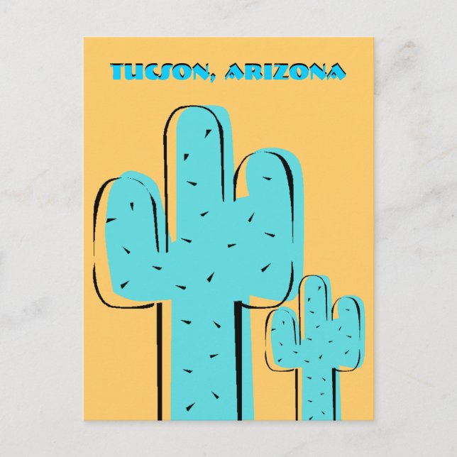 Cartes postales de souvenirs de voyage Saguaro Cac (Devant)