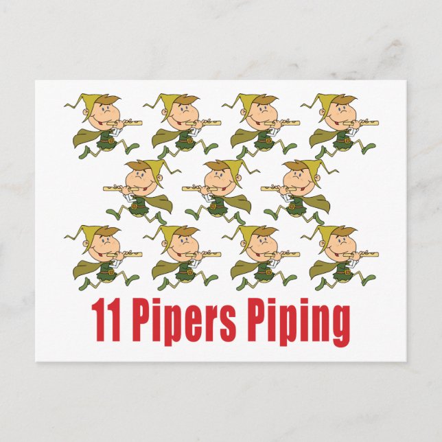 Cartes postales de tuyauterie 11 Pipers (Devant)