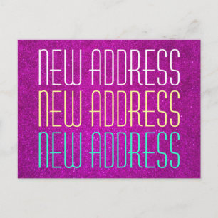 Cartes postales de typographie d'adresse