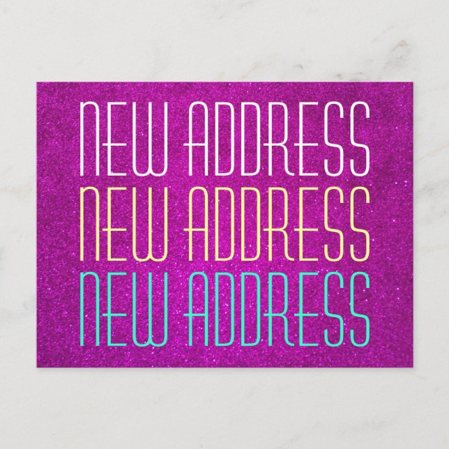 Cartes postales de typographie d'adresse (Devant)