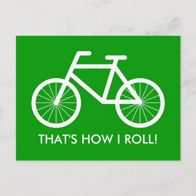 Cartes postales de vélo avec citation | C'est comm (Devant)