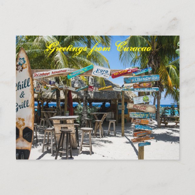 Cartes postales de voeux de Curaçao (Devant)