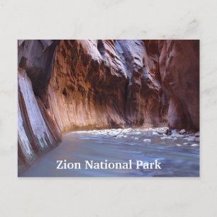 Cartes postales de voyage du parc national de Zion