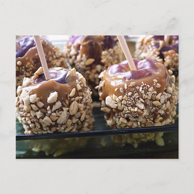 Cartes postales délicieuses à la pomme de caramel (Devant)