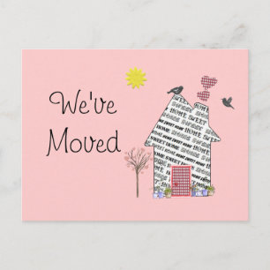 Cartes Postales Déplacement Maison Jolies Rose Per