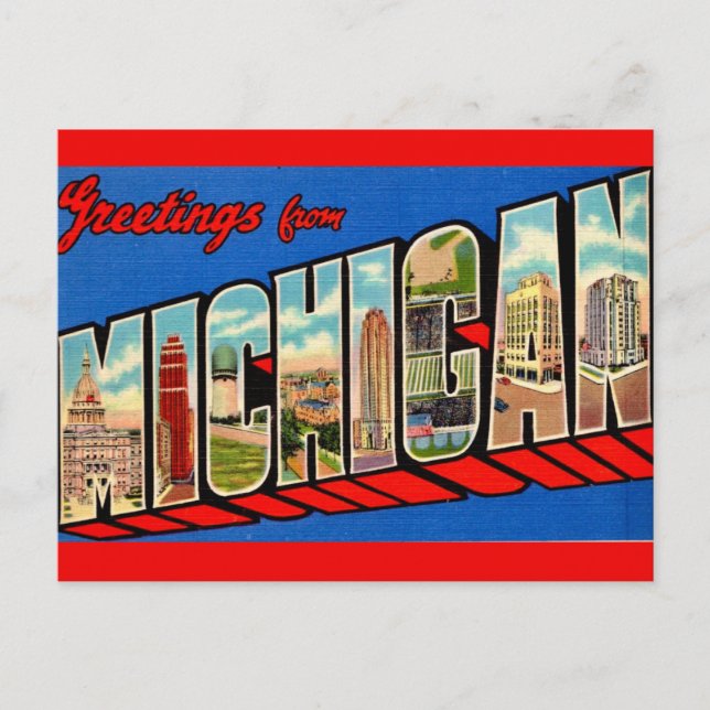 Cartes postales des monuments du Michigan (Devant)