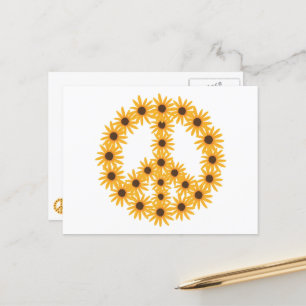Cartes postales des panneaux de la Paix Sunflower