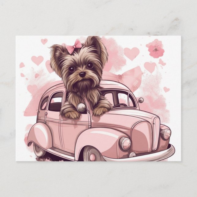 Cartes Postales Dog Yorkshire (Devant)