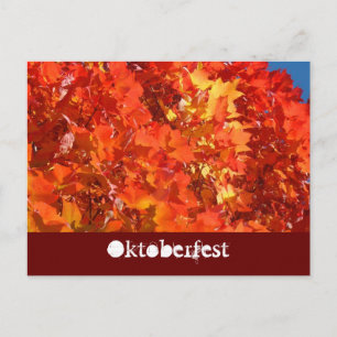 Cartes postales d'Oktoberfest Feuilles d'automne o