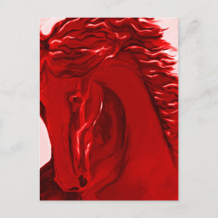Cartes postales du cheval rouge 21
