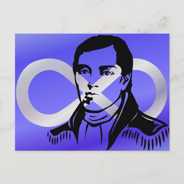 Cartes postales du drapeau des Métis Premier chef  (Devant)