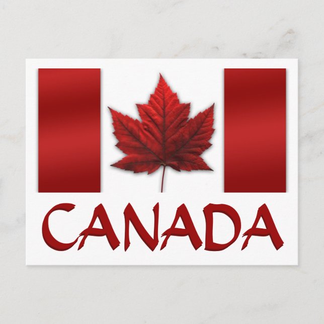 Cartes postales du drapeau du Canada Cartes postal (Devant)