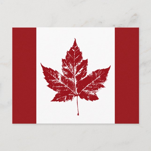 Cartes postales du drapeau du Canada Cartes postal (Devant)