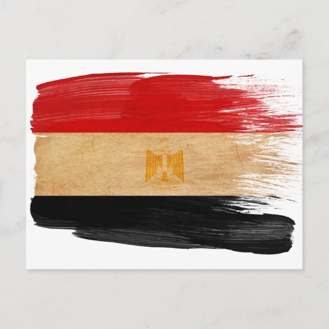 Cartes postales du drapeau égyptien (Devant)