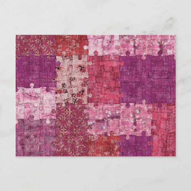 Cartes postales du puzzle des couleurs (Devant)