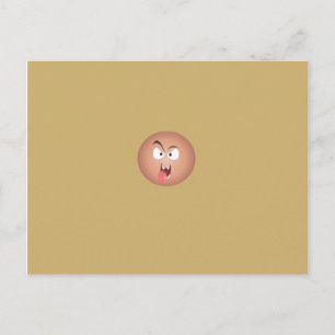 Cartes postales du visage fou
