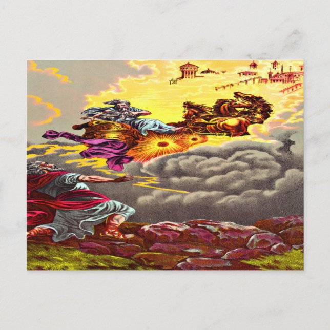 Cartes postales : Élie monte au ciel (Devant)