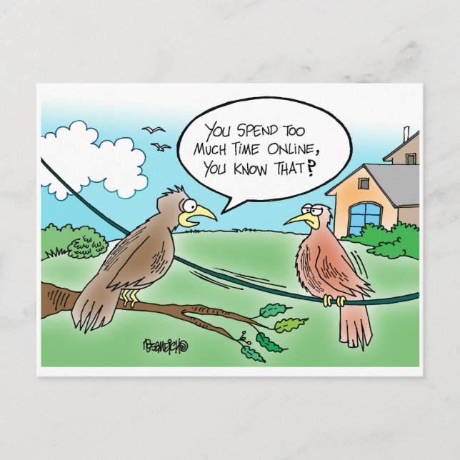 Cartes postales en ligne pour oiseaux (Devant)