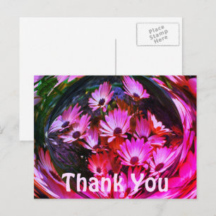 Cartes postales en Merci Floral Abstrait