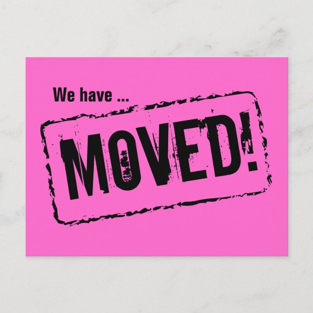 Cartes postales en mouvement rose pour votre nouve (Devant)