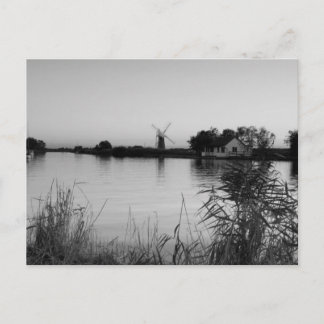 Cartes postales en noir et blanc "River Thurne"