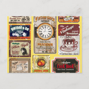 Cartes postales Étiquettes vintages