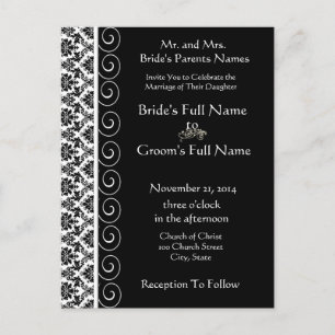 Cartes postales Faire-part de mariage bon marché