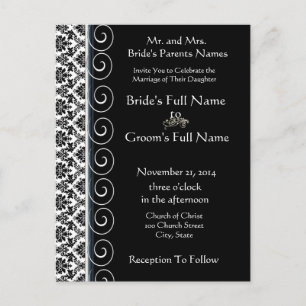 Cartes postales Faire-part de mariage bon marché