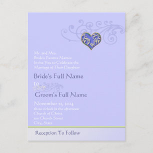 Cartes postales Faire-part de mariage bon marché