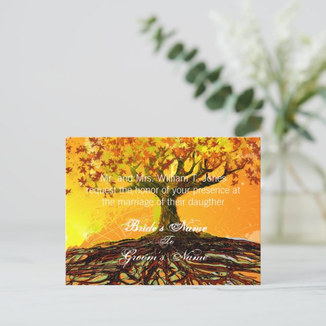 Cartes postales Faire-part de mariage bon marché (Debout devant)