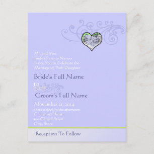 Cartes postales Faire-part de mariage bon marché